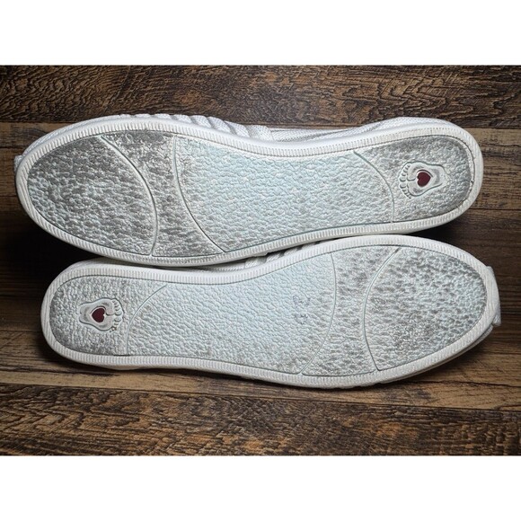 Skechers BOBS Womens Plush Golden Hour White Slip‎ On Mesh Loafer sz 10 - Picture 9 of 10